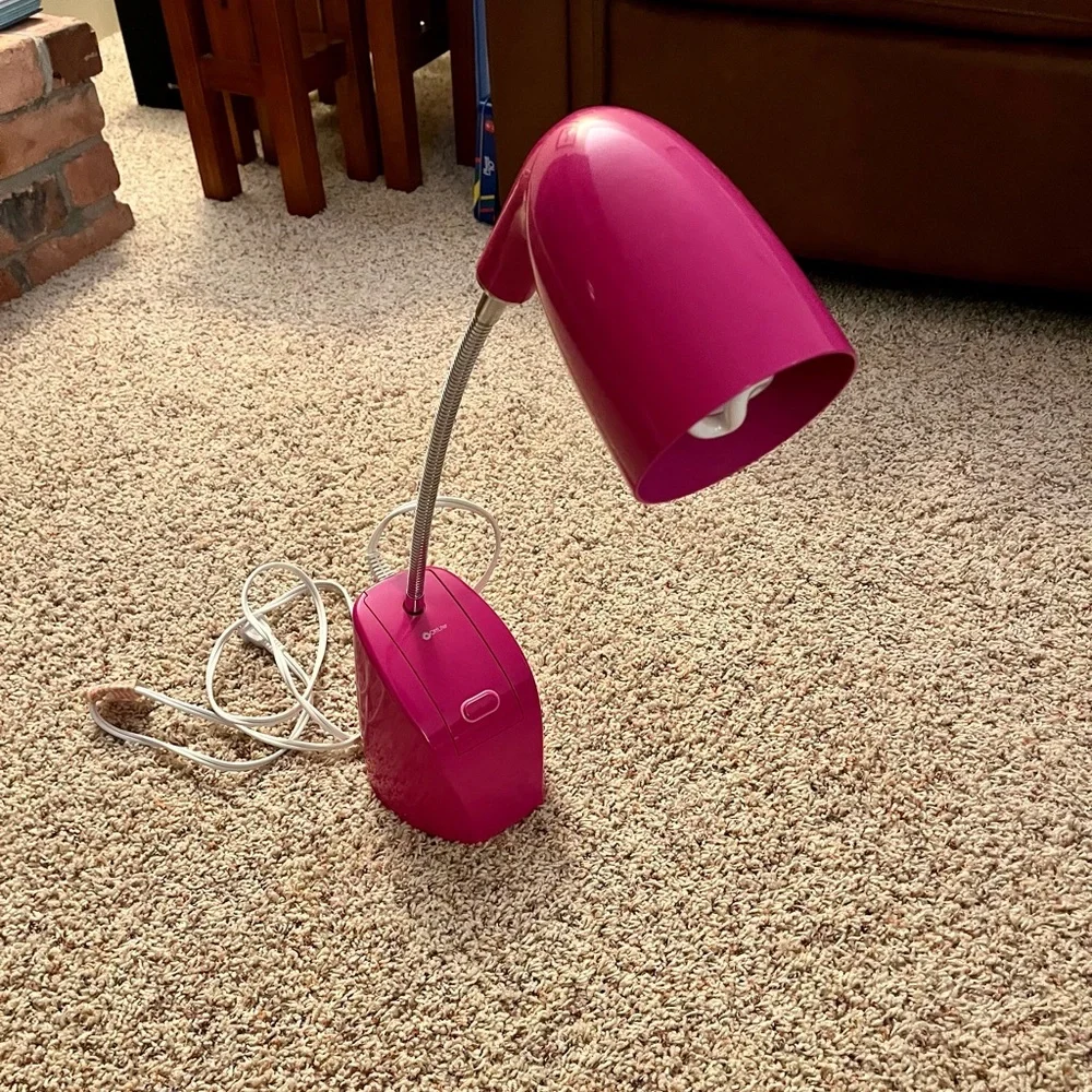 OttLite Pink Desk Lamp